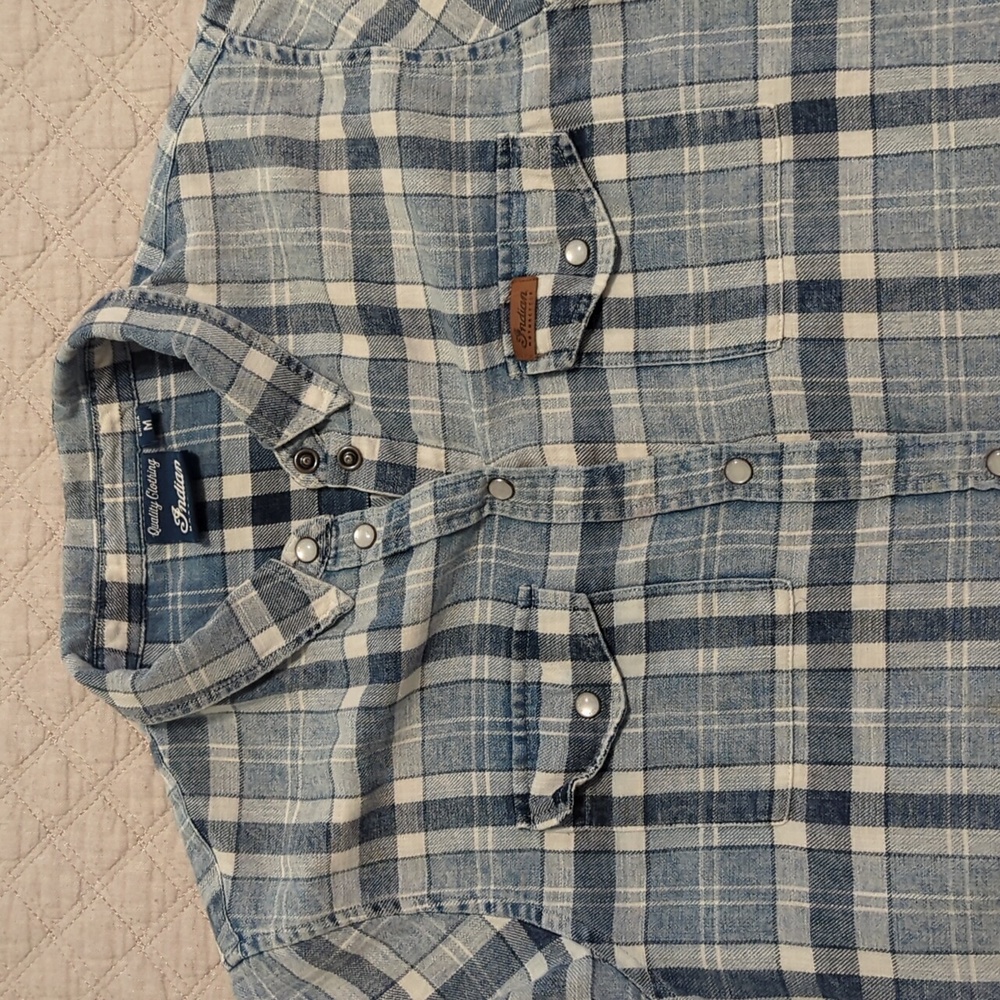Indian motorcycle summer weight flannel
